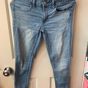 AE super low rise super stretch jeggings size 6